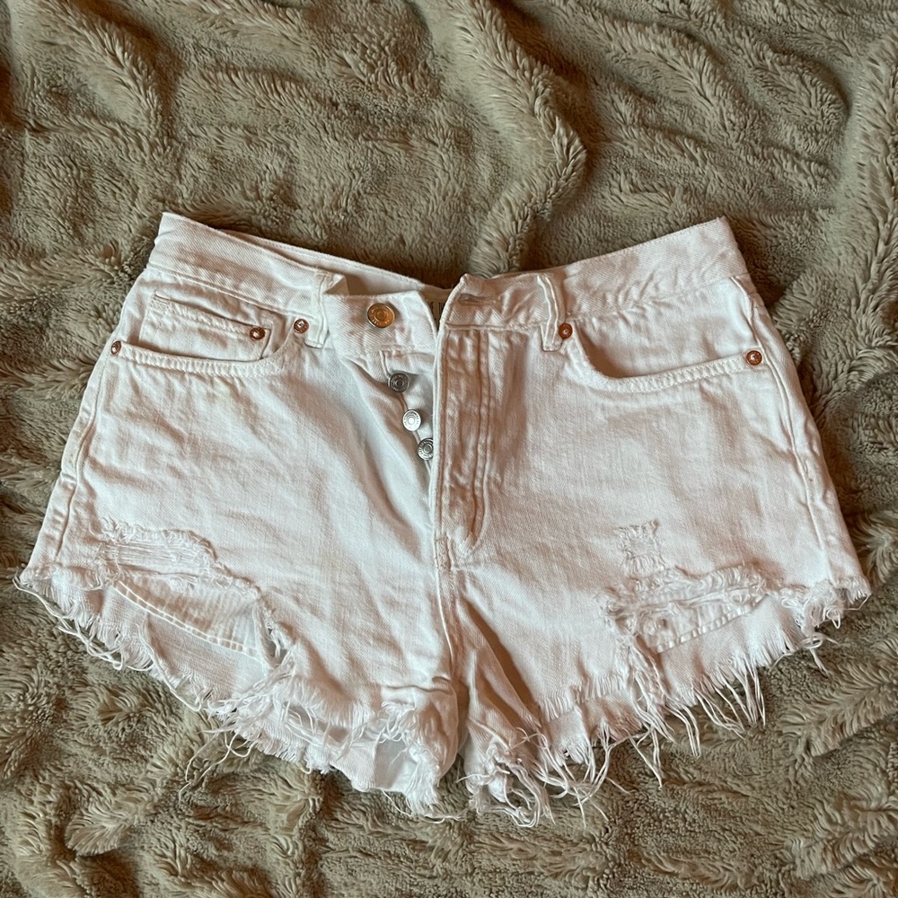 We the free - free people white denim short